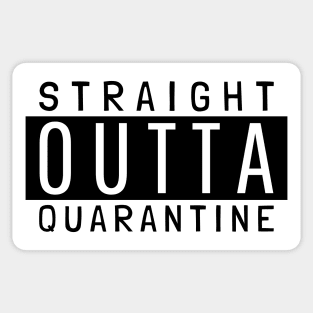 Straight Outta Quarantine Funny Lockdown Survivor Sticker